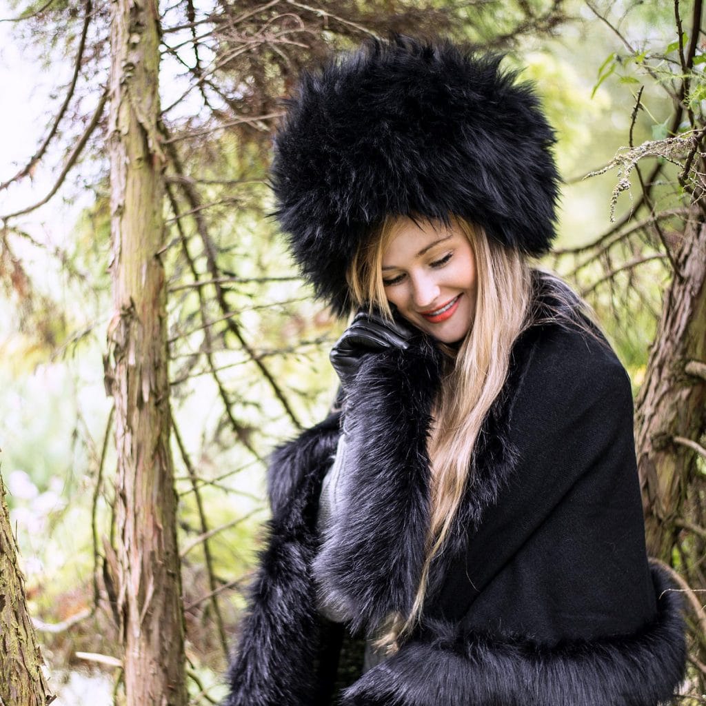 Real fur shop cossack hat