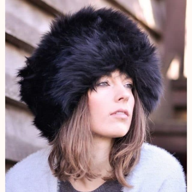 Handmade Ladies Sheepskin Cossack Hat - Various Colours - Sheepskin.co.uk