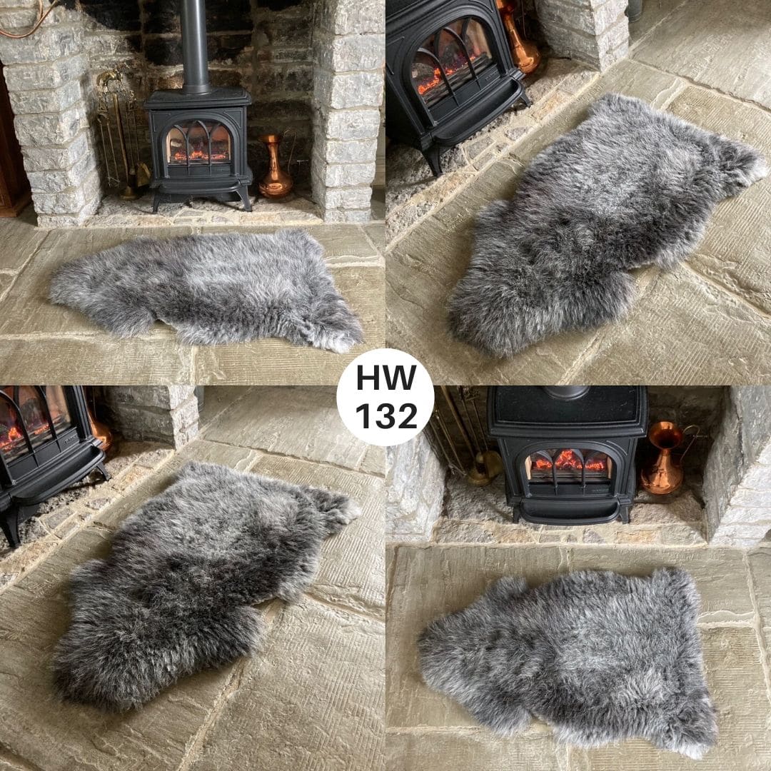 100% British Grey Herdwick Sheepskin Rugs - Sheepskin.co.uk