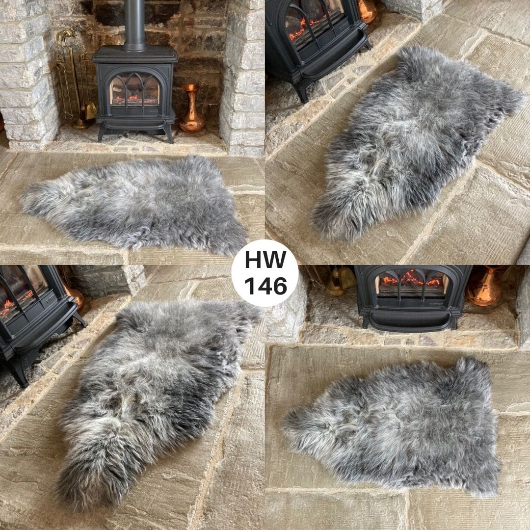 100% British Grey Herdwick Sheepskin Rugs - Sheepskin.co.uk