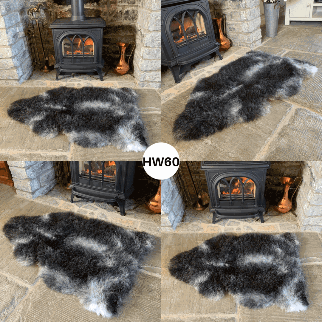 100% British Grey Herdwick Sheepskin Rugs - Sheepskin.co.uk