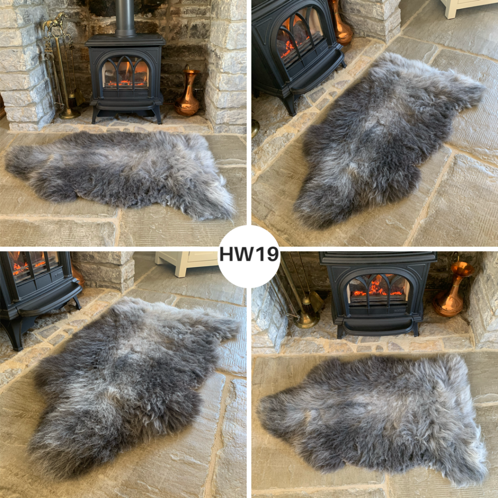 100% British Grey Herdwick Sheepskin Rugs - Sheepskin.co.uk