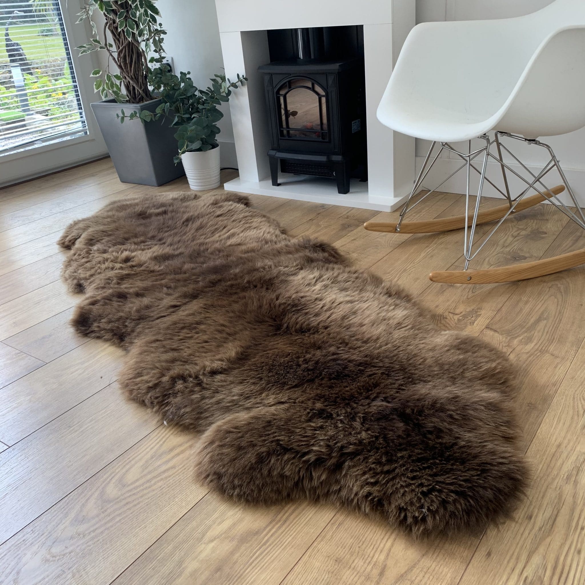 100 British Grey Herdwick Sheepskin Rugs Sheepskin.co.uk