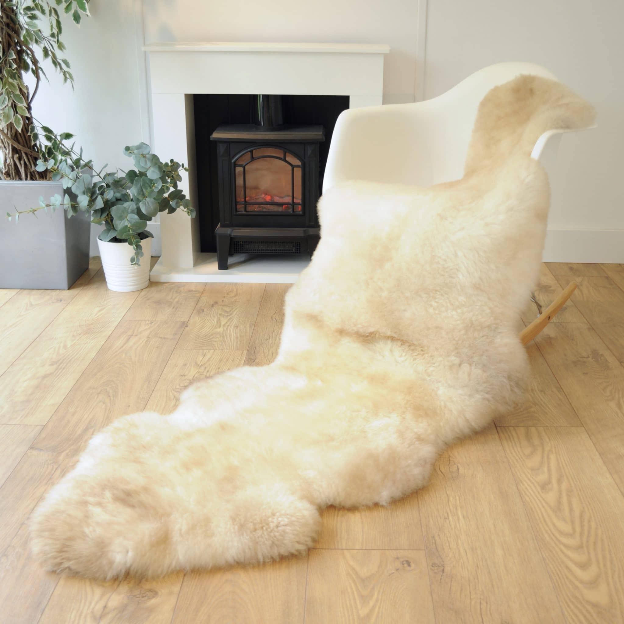 Sheepskin desk chair cover