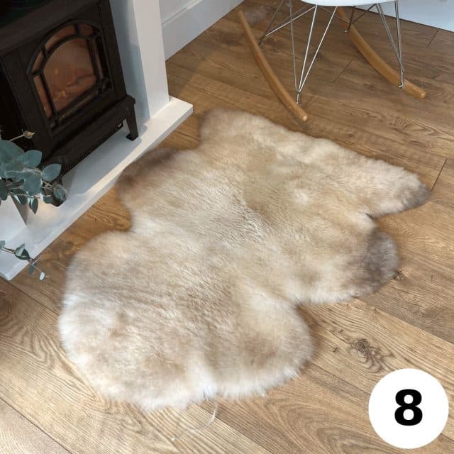 100% British Undyed Rare Breed Sheepskin Rugs - Mixed Colours ...