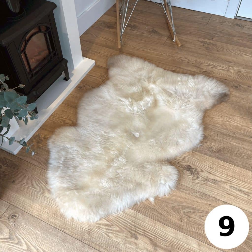 100% British Undyed Rare Breed Sheepskin Rugs - Mixed Colours ...