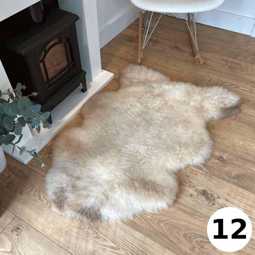 100% British Undyed Rare Breed Sheepskin Rugs - Mixed Colours ...