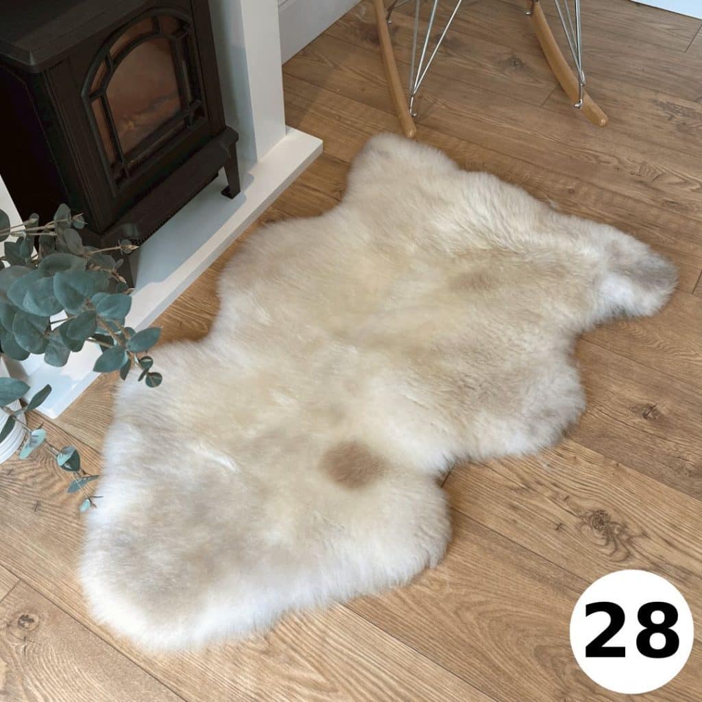 100% British Undyed Rare Breed Sheepskin Rugs - Mixed Colours ...