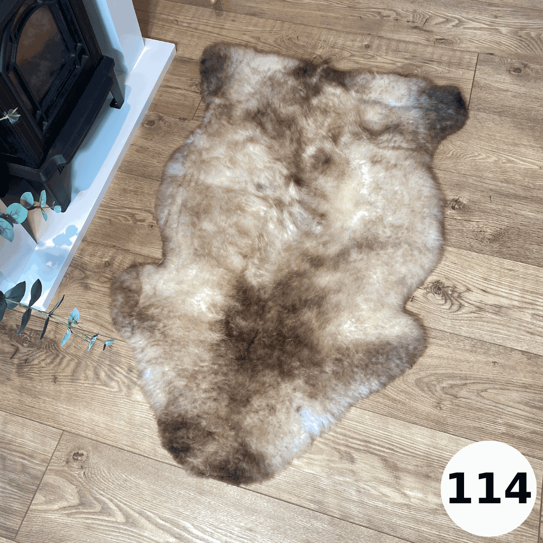 100% British Undyed Rare Breed Sheepskin Rugs - Mixed Colours ...