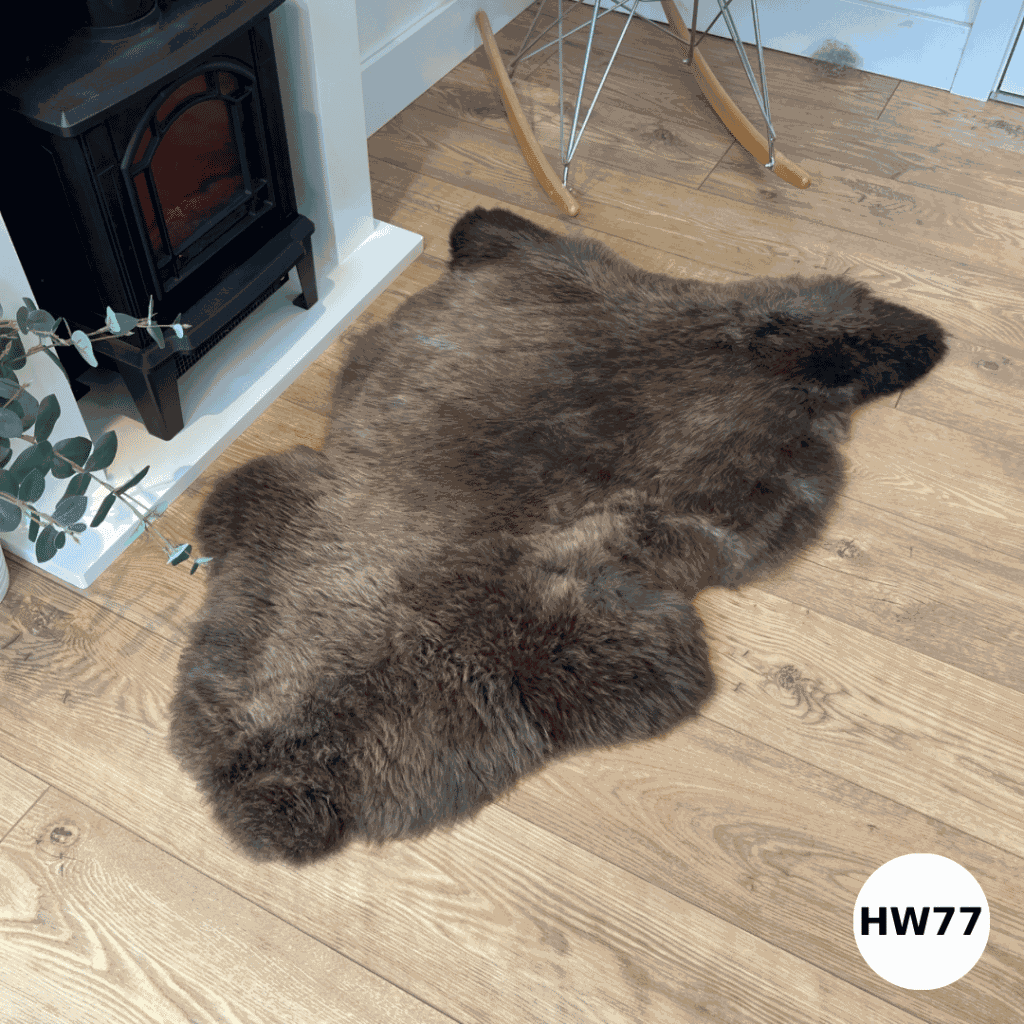 100% Whole Fleece Herdwick Sheepskin Rugs - Sheepskin.co.uk