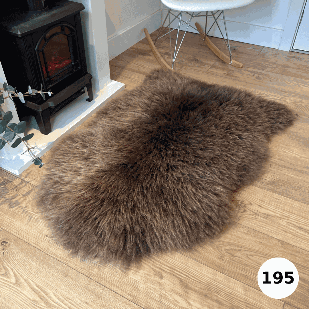 100% British Undyed Rare Breed Sheepskin Rugs - Mixed Colours ...