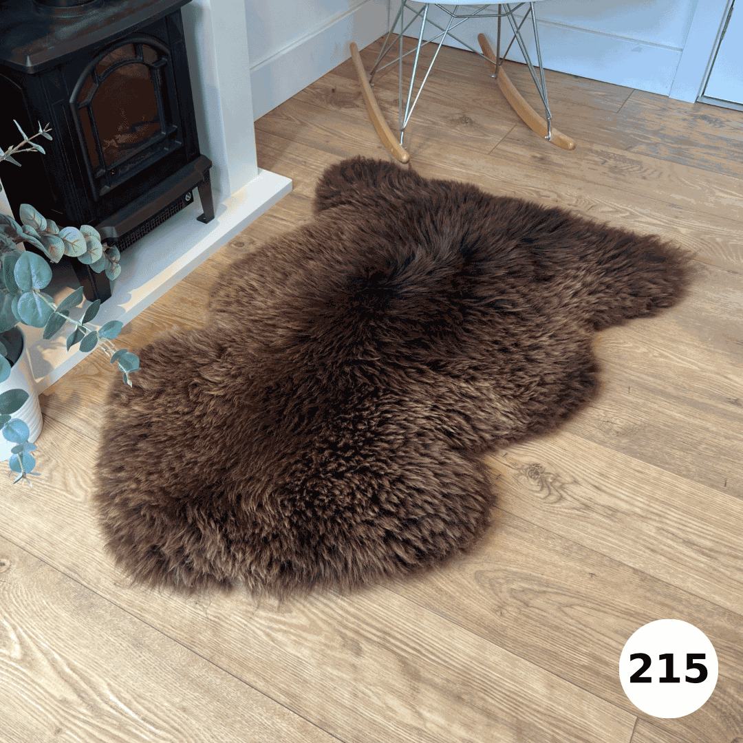 100% British Undyed Rare Breed Sheepskin Rugs - Mixed Colours ...