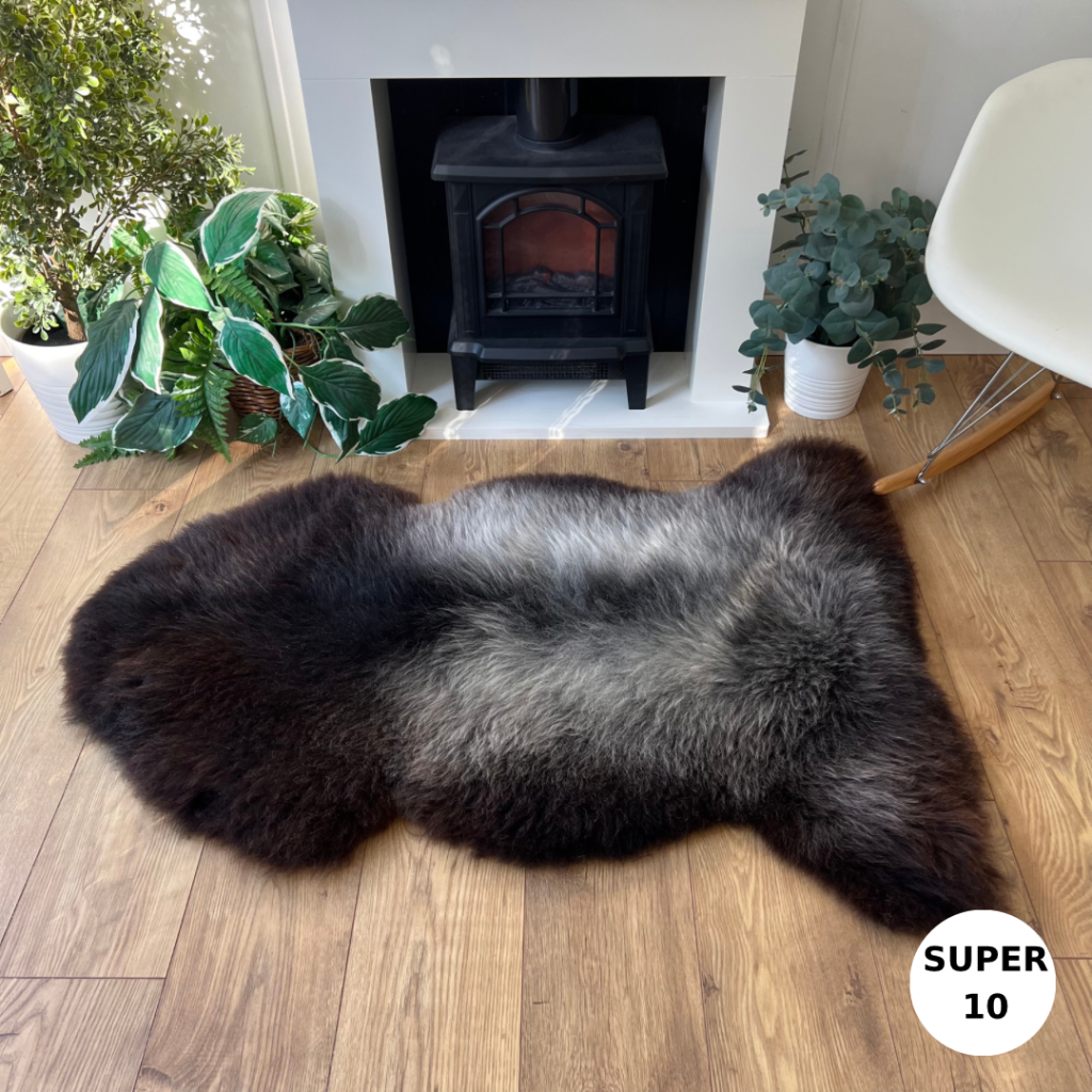 Supersize 100% British Undyed Rare Breed Sheepskin Rugs - Sheepskin.co.uk